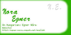 nora egner business card
